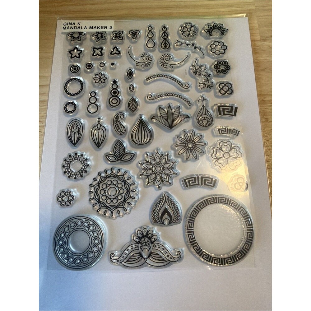 gina k designs stamps Rina Krupsky Mandala Maker 2 stamp set